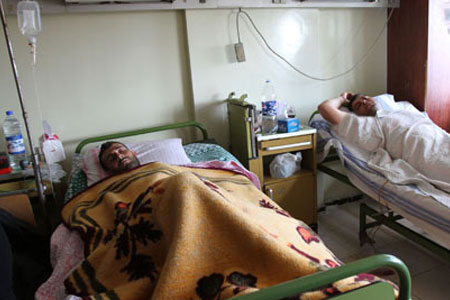 مجروحين سوري در بيمارستان