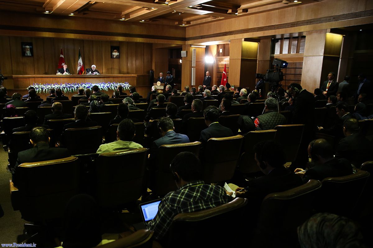روحاني اور اردوغان کي مشترکہ پريس کانفرنس