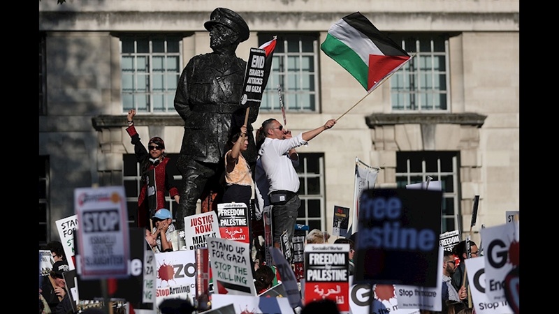 اسرائیل مخالف مظاہرے / لندن 