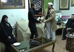 حضور سفیر یمن در تهران در منزل شهید سلیمانی