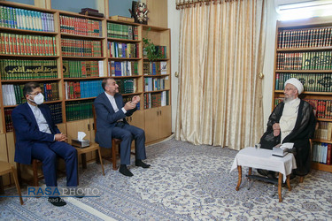 دیدار وزیر امور خارجه با مراجع تقلید و علما