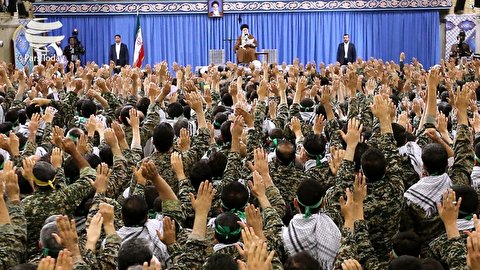رہبرانقلاب اسلامی سے ایرانی رضاکار فورس بسیج کی ملاقات