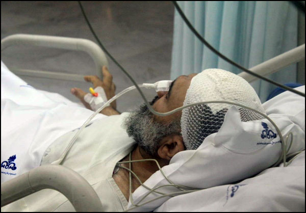 حجت الاسلام غبيشاوي ، امام جمعه ماهشهر در بيمارستان تهران