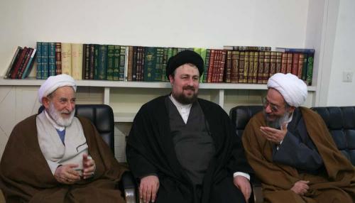 حضور شخصيت هاي حوزوي در بيت امام