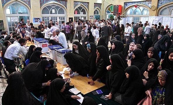 مشارکت مردم ايران در انتخابات