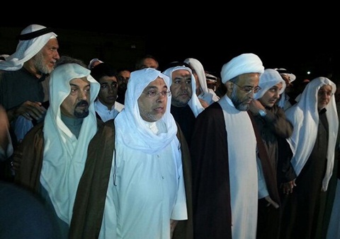 نماز ميت سيدمرتضي شبر السيهاتي از مداحان اهل بيت (ع) در عربستان
