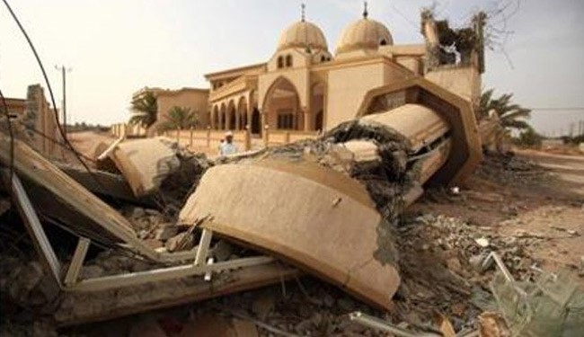مسجد تخريب شده در بحرين