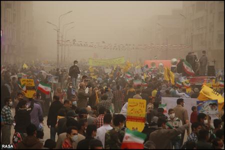 راهپيمايي مردم خوزستان در راهپيمايي 22 بهمن