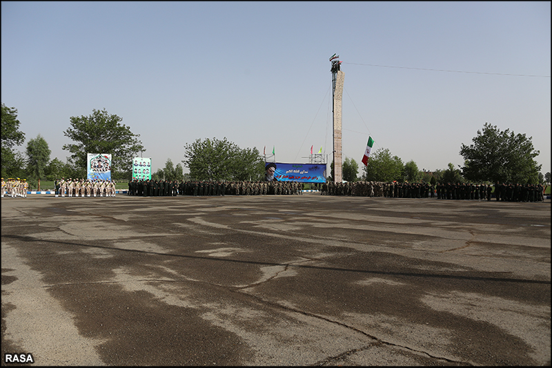 صبحگاه مشترک نيروهاي مسلح استان قم