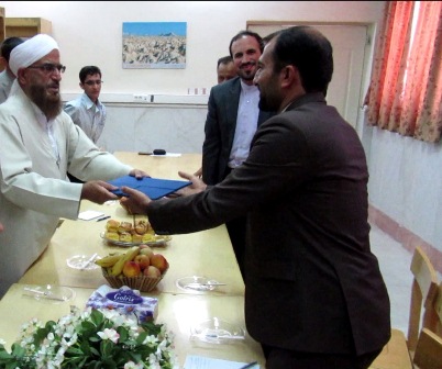 مراسم توديع و معارفه سرپرستان سابق و جديد شعبه زاهدان دانشگاه مذاهب اسلامي
