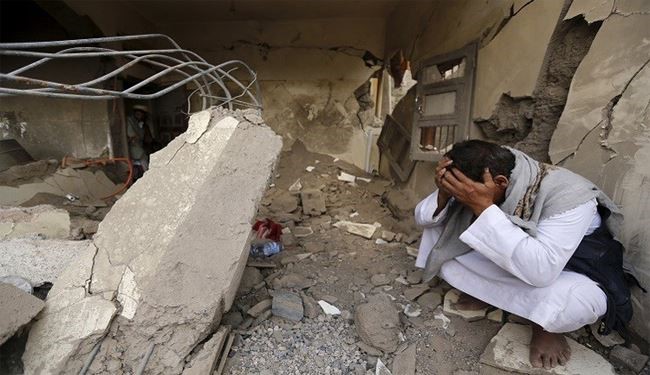 تخريب ساختمان در يمن