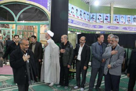 مراسم اربعين جان باختگان حادثه منا که در در مسجد الزهرا(س) اراک