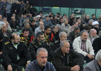 مراسم اربعين جان باختگان حادثه منا که در در مسجد الزهرا(س) اراک
