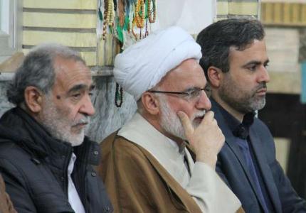 مراسم اربعين جان باختگان حادثه منا که در در مسجد الزهرا(س) اراک
