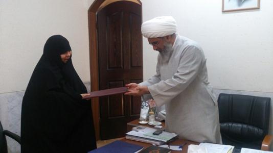 معارفه مدير جديد مدرسه تازه تأسيس حضرت زينب(س) بوشهر