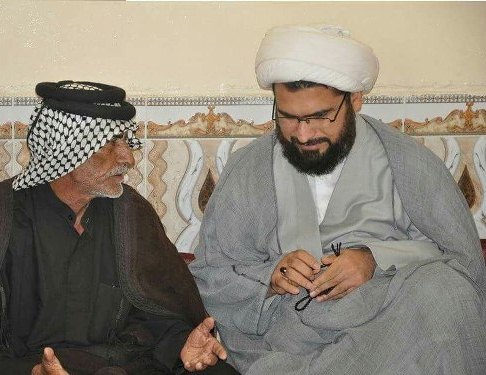 دیدار مدیر دفتر آیت الله نجفی با خانواده‎ شهدا