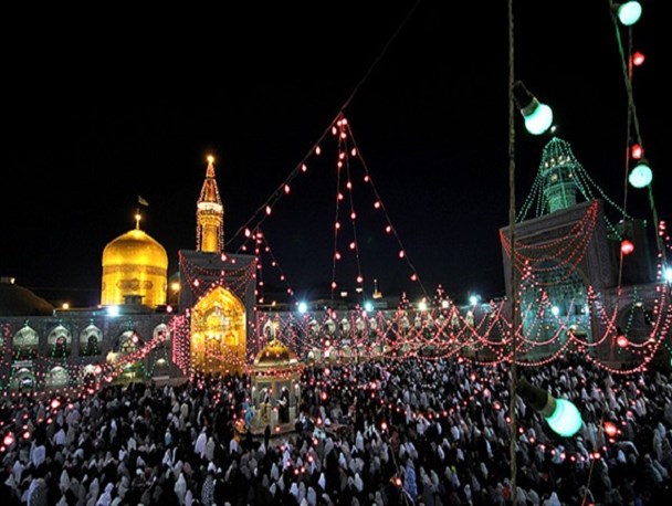 امام رضا علیہ السلام کے روضہ مبارک پر جشن عید غدیر