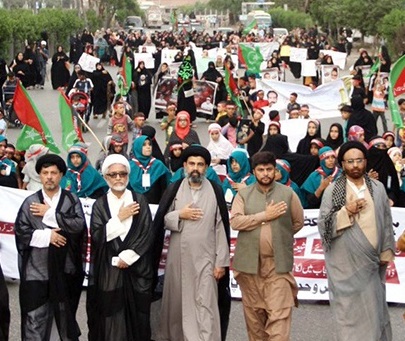 شیعہ مسلمانوں نے وسیع پیمانے پر احتجاجی مظاہرے