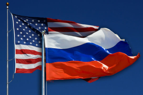 امریکا اور روس کا پرچم