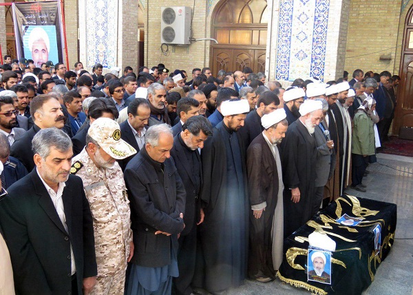 امام جمعه فقید خاش در بهشت محمد رسول الله زاهدان