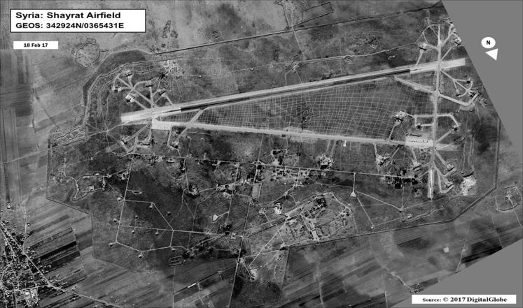 تصویر هوایی پایگاه نظامی الشعیرات