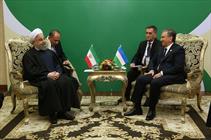 روحانی در دیدار رییس جمهور ازبکستان