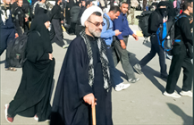 حجت الاسلام خسروپناه در مسیر راهپیمایی اربعین