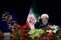 سخنرانی روحانی رئیس جمهور در مراسم راهپیمایی ۲۲ بهمن در تهران