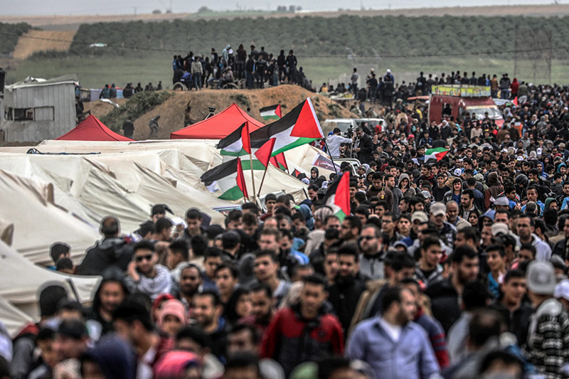 تظاهرات سراسری راهپیمایی بازگشت در مرز غزه و فلسطین اشغالی