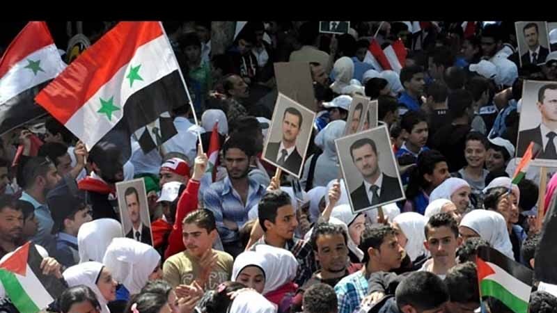 شامی عوام کا مظاھرہ