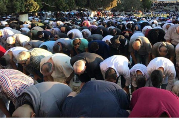 برگزاری نماز عید فطر در مسجدالاقصی
