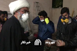 بازدید آیت‌الله بوشهری از کارگاه‌ مردمی تولید ماسک