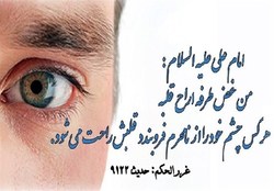 پیامد چشم‌چرانی در روایتی از امام رضا(ع)‌