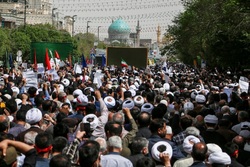 پیکر شهید حجت الاسلام دارایی در مشهد تشییع شد