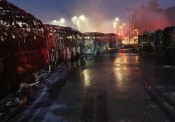 آتش گرفتن ۱۸ دستگاه اتوبوس آن هم در شمال فلسطین اشغالی