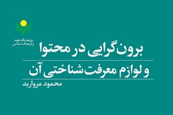 کتاب «برونگرایی در محتوا و لوازم معرفت شناختی آن» روانه بازار نشر شد