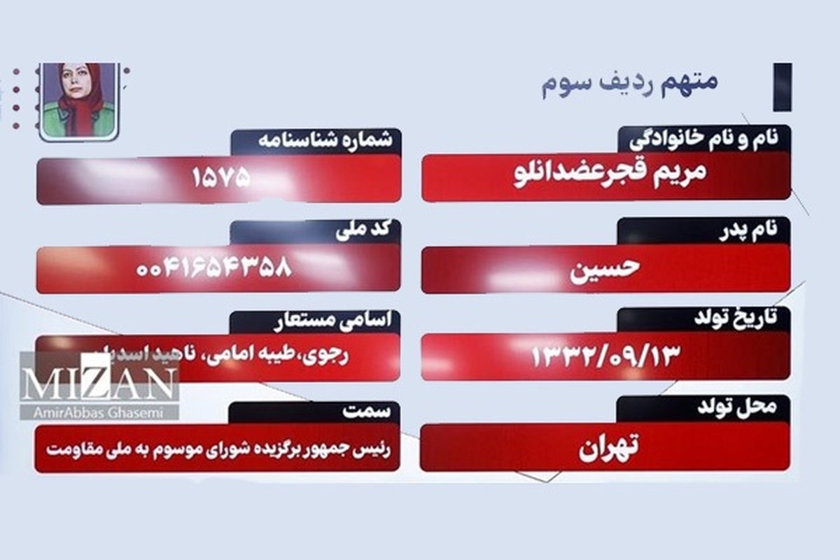 چرا متهمان پرونده منافقین کد ملی دارند؟