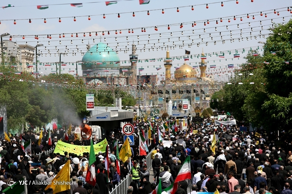 خروش ایرانی‌ها در راهپیمایی روز جهانی قدس