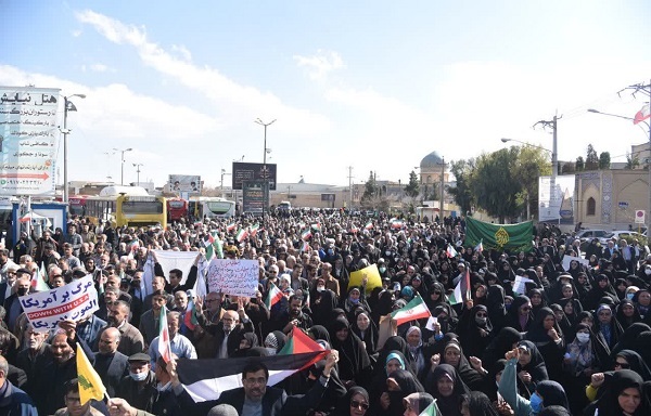 برگزاری راهپیمایی جمعه نصر در شیراز + عکس