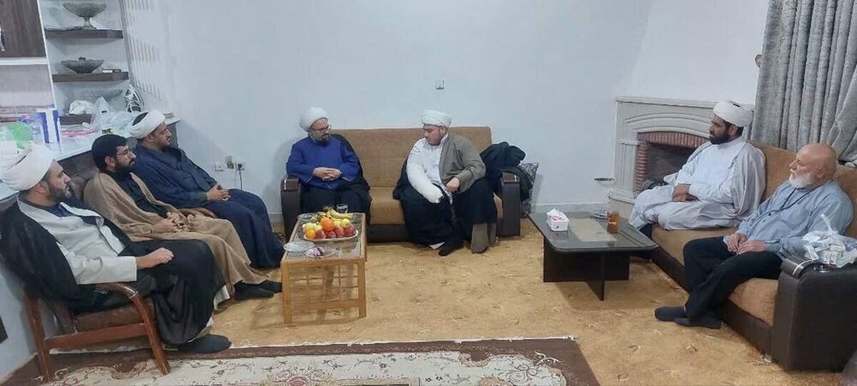 ابلاغ سلام آیتالله اعرافی به روحانی سوء قصد قرار گرفته در روستای افتخارآباد خاش