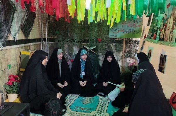 اعتکاف دختران استان فارس رنگ و بوی امام رضایی گرفت