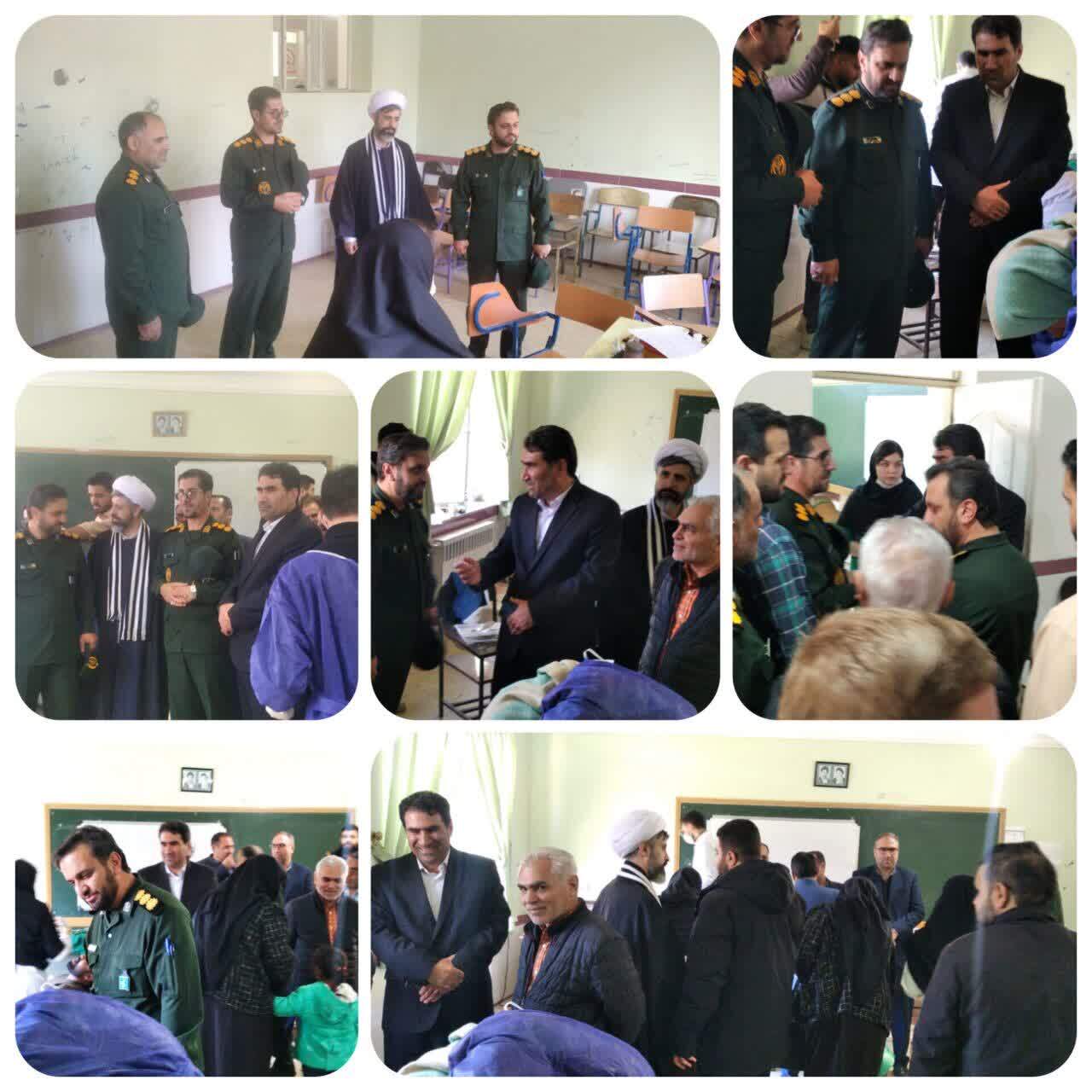 بازدید میدانی و تجلیل از پزشکان گروه جهادی قرارگاه پیشرفت سپاه عاشورا در کلیبر