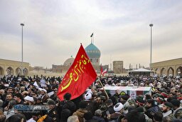 تشییع پیکر دو شهید مدافع امنیت فراجا در قم