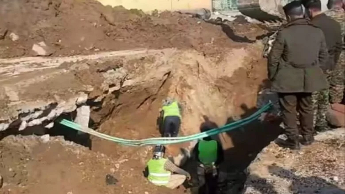 کشف گور جمعی شهدای انتفاضه شعبانیه در کربلا در جریان عملیات مرمت