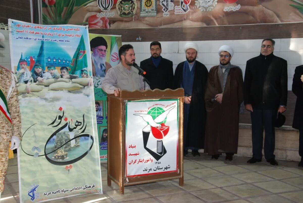 اعزام کاروان راهیان نور شهرستان مرند با تجدید میثاق با شهدا