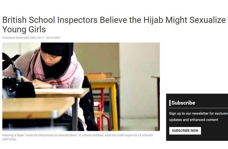 مخالفت با حجاب در غرب به بهانه جنسی سازی دختران