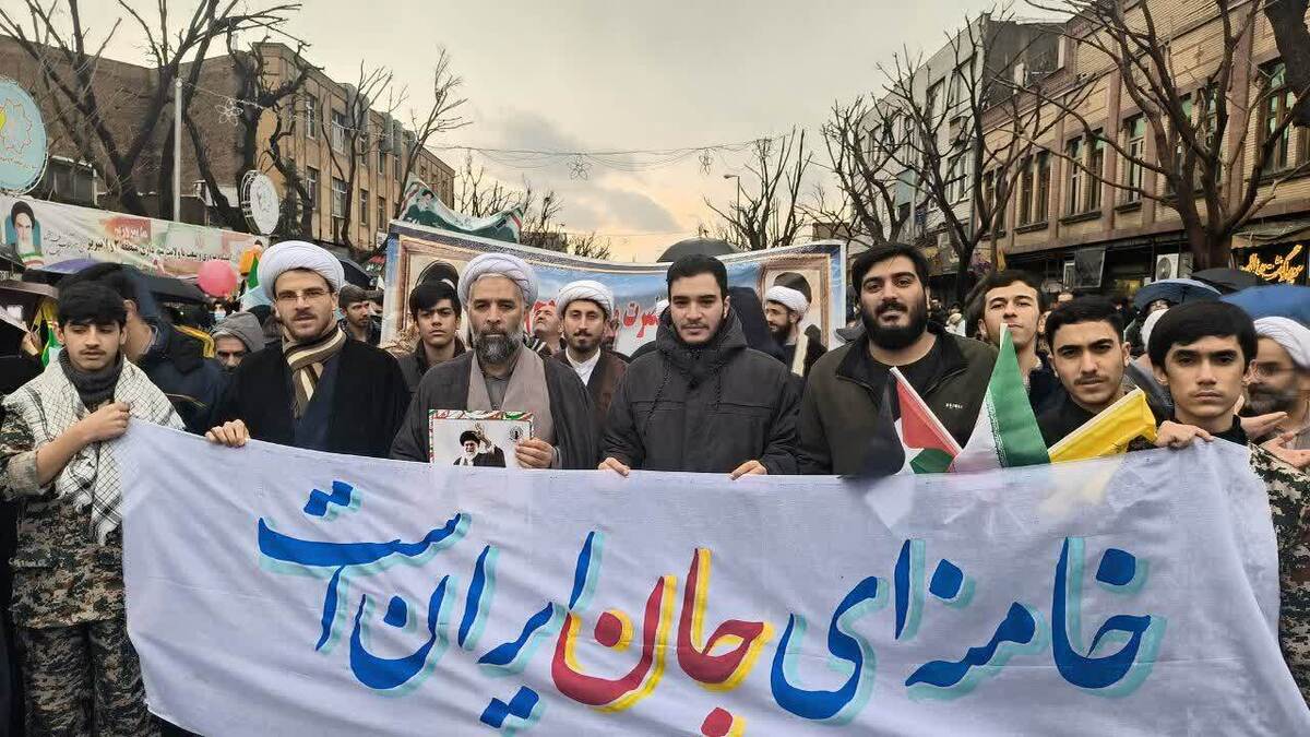 طلاب تبریز در صف نخست ولایت+ تصاویر