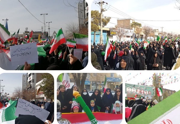 نقش آفرینی طلاب خواهر فارس در راهپیمایی سالروز پیروزی انقلاب اسلامی+ تصاویر