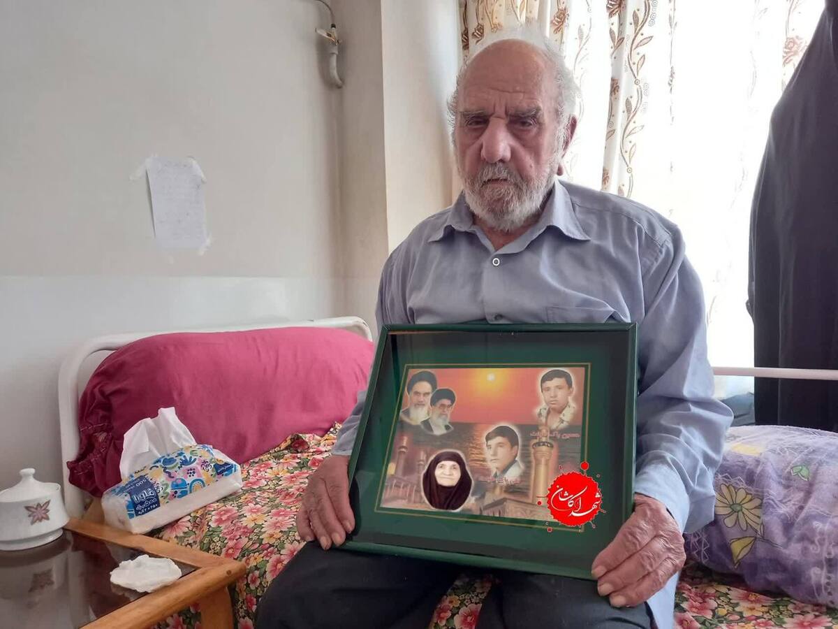 پدر دو شهید کاشانی دفاع مقدس دعوت حق را لبیک گفت