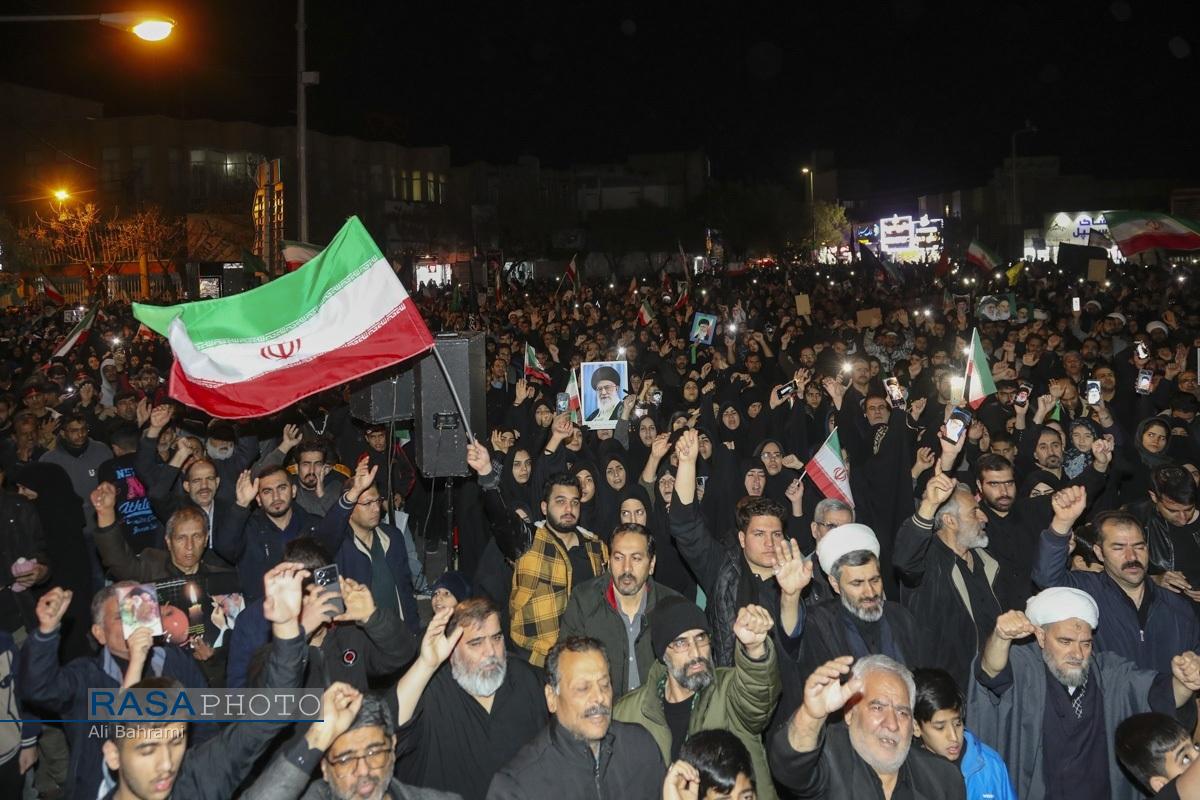 خروش انتقامی مردم قم در شب عزاداری شهادت امام خامنه‌ای (قدس‌سره) -۲